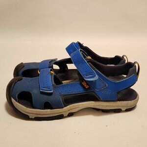 TEVA HURRICANE CLOSED TOE PRO SPORTS WATER SANDALS -DAZZLING BLUE -YOUTH US 5